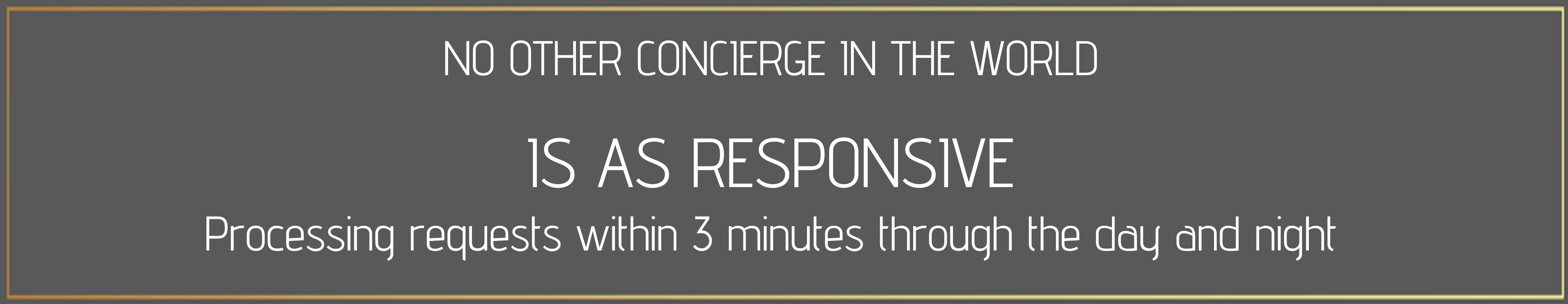 sincura concierge has the fastest turnaround of requests and is the most responsive