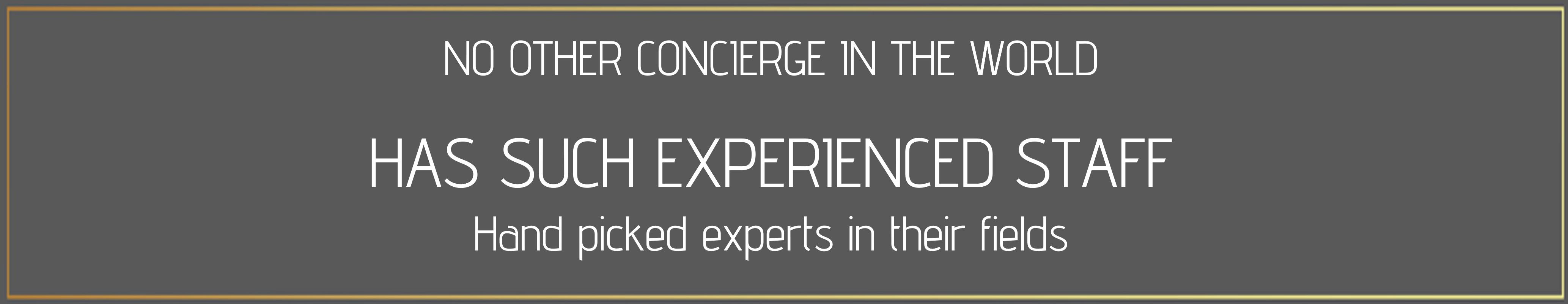 sincura concierge has the most experience staff for all your lifestyle needs