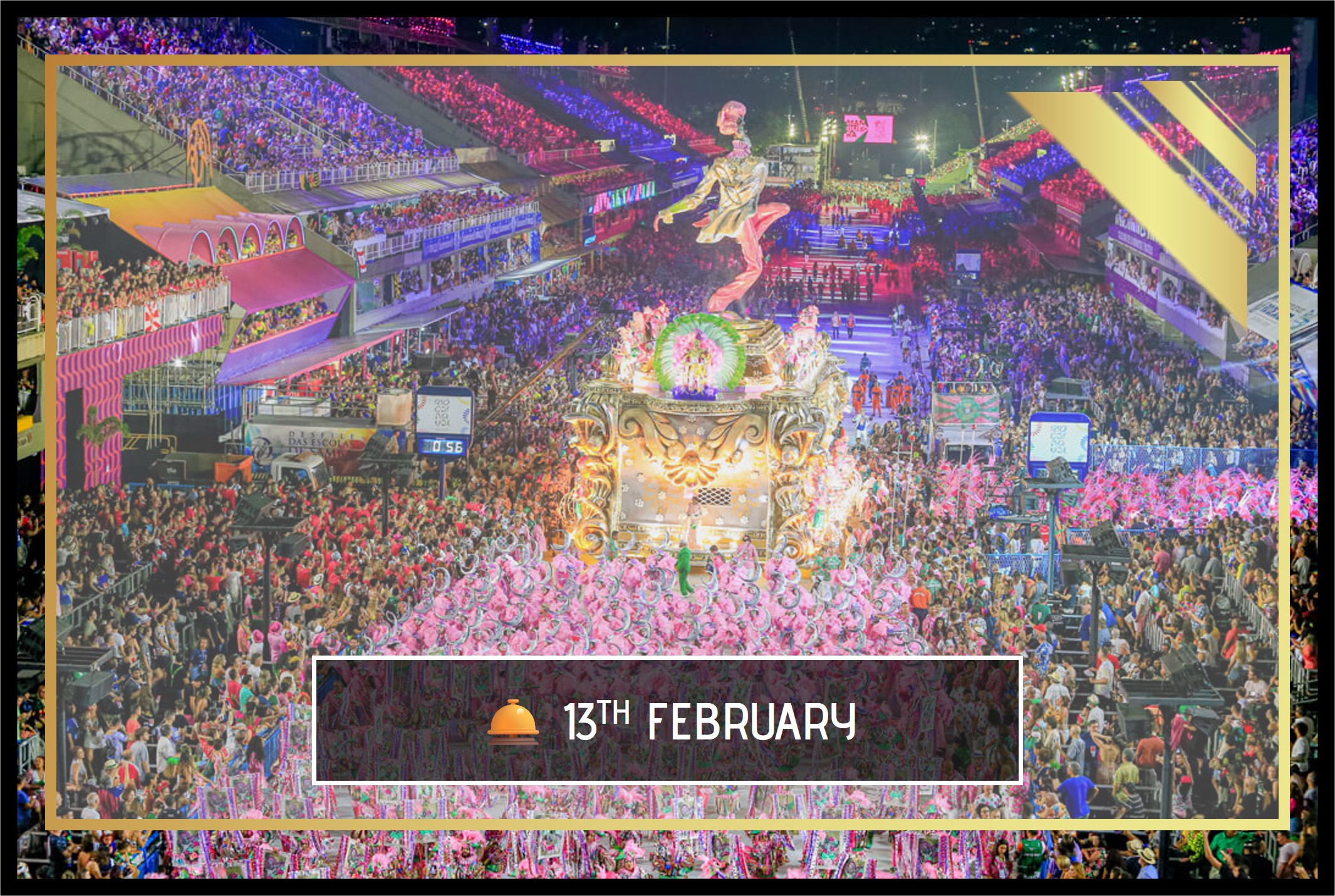 Celebrate Rio Carnival with VIP hospitality and premium viewing access.