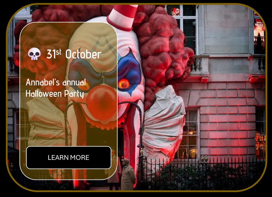 Sincura Calendar 31 oct annabels halloween party tickets and vip access