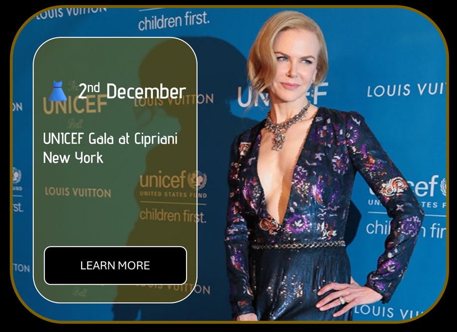 Sincura Calendar ⭐ 2nd dec unicef gala vip tickets 