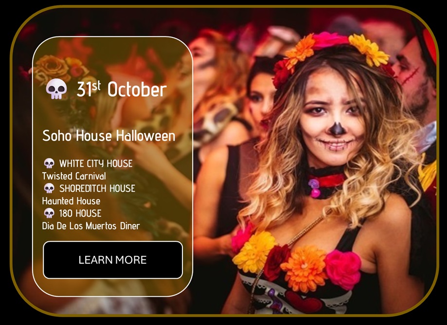 Sincura tickets viop access to soho house halloween parties