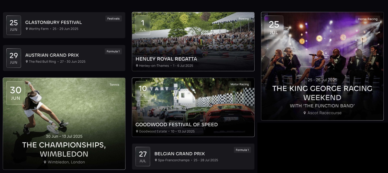 download events highlight calendar for 2025