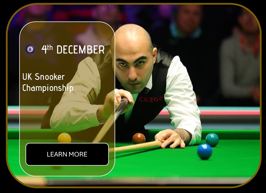Sincura Calendar 🎱 4th DECEMBER. UK Snooker Championship
