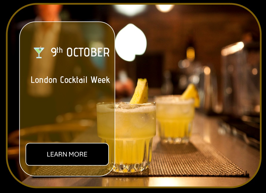 Sincura Calendar 🍸 9th OCTOBER London Cocktail Week