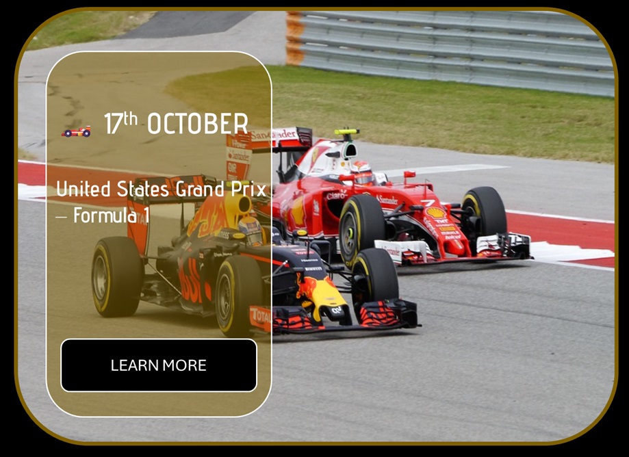 Sincura Calendar 🏎️ 17th October. United States Grand Prix — Formula 1