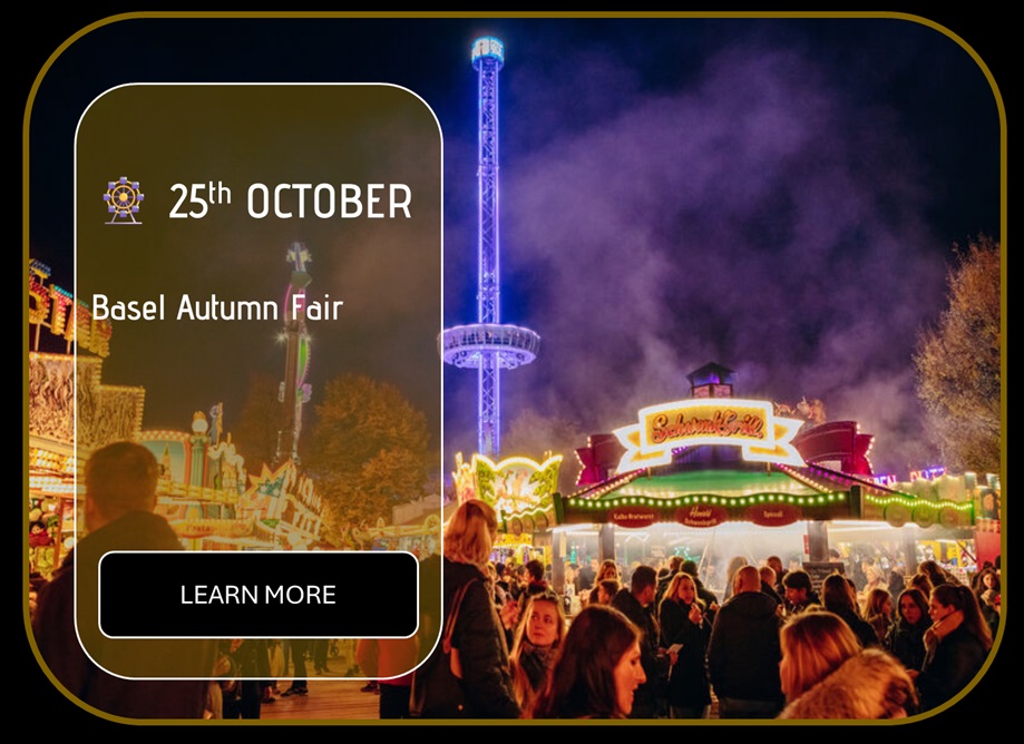 Sincura Calendar 🎡 25th OCTOBER. Basel Autumn Fair