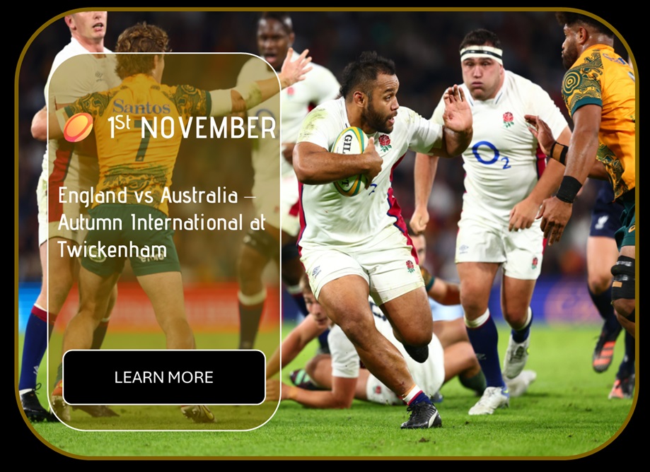 Sincura Calendar 🏉 1st NOVEMBER. England vs Australia — Autumn International at Twickenham