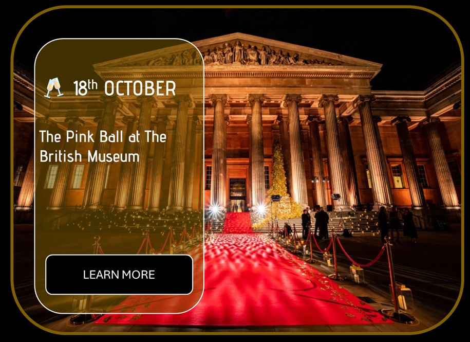 Sincura Calendar 🥂 18th OCTOBER. The Pink Ball at The British Museum