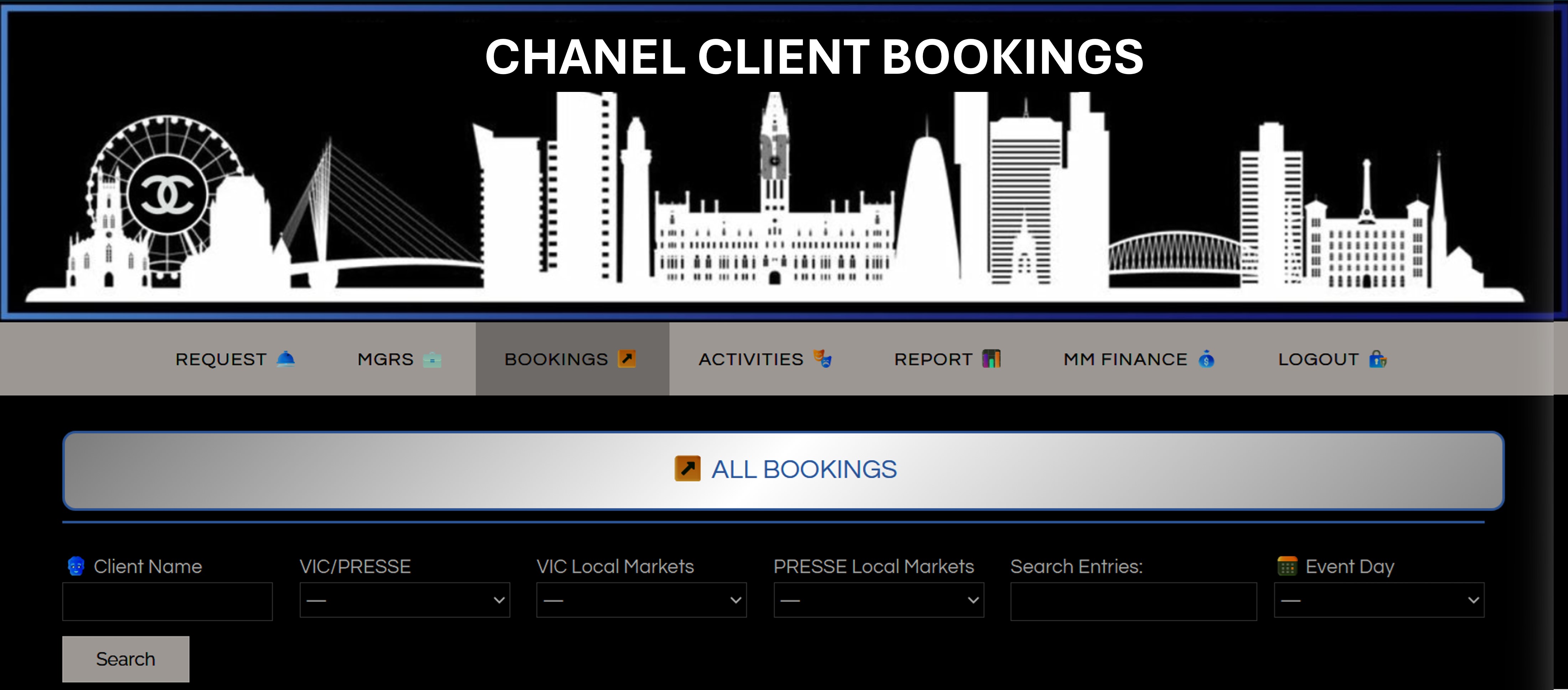 CRM built for the Chanel brand