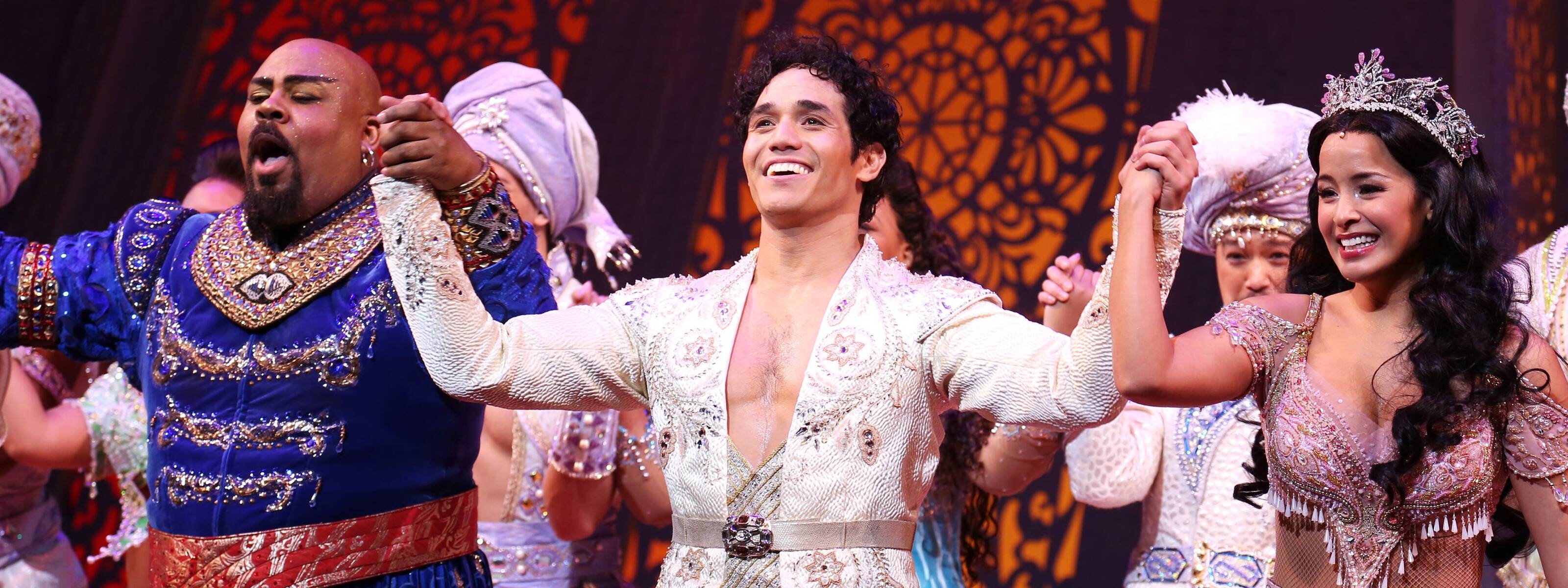 Buy the best VIP front row Cheap seats for Aladdin the musical on Broadway