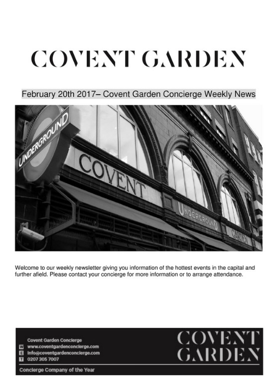 Luxury travel guide for Covent Garden members