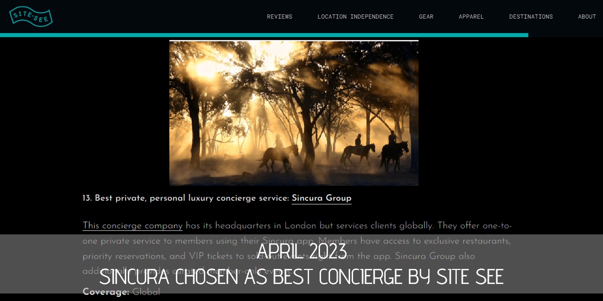 company news: sincura awards by sitesee