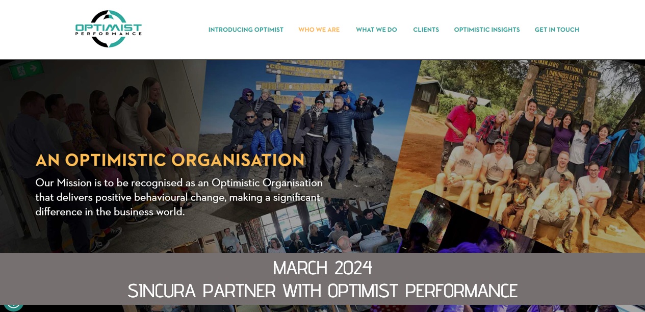 latest sincura company news: sincura partner with optimist performance to deliver event management services
