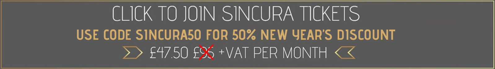 join sincura tickets membership monthly