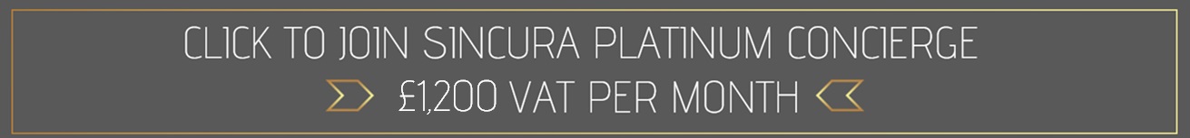 join sincura platinum plus concierge membership for cover for you and your family