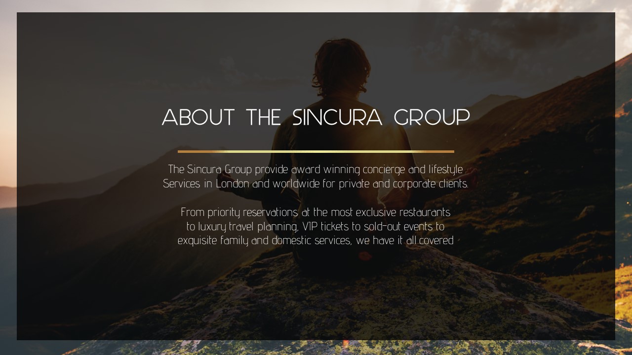 sincura media pack about the sincura group